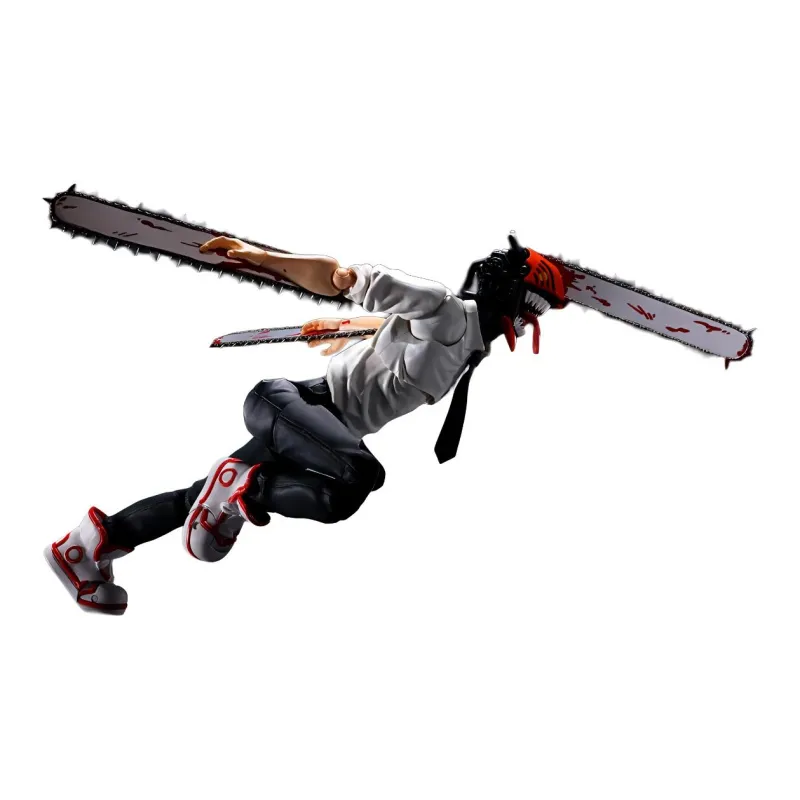 BANDAI SHF Chainsaw Man Denji Action Figures 15cm-4