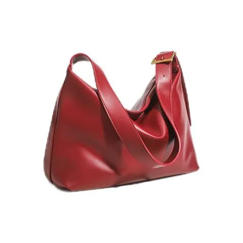 Carksky PU Shoulder Bag Crossbody Bag Regular Women's Red-3