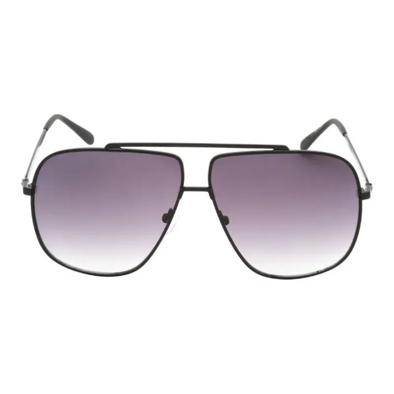 GUESS Metal Aviator Sunglasses Men's Black-1