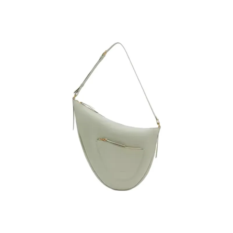 COCCINELLE Cow Leather Handbag Shoulder Bag Large Size Women's Celadon Green-0