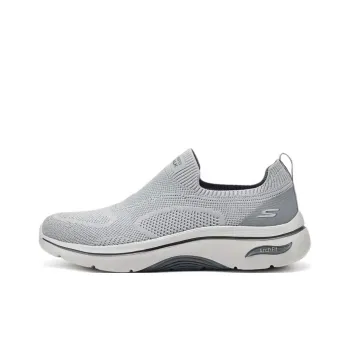 Skechers MEN'S GO WALK Slip Resistant Low Top Casual Shoes Men's Gray