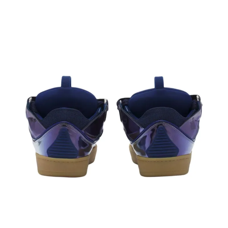 Lanvin Curb Low Top Skateboard Shoes Women's Purple Blue-4