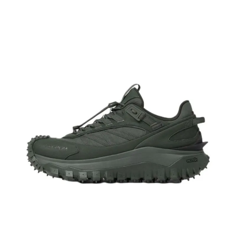 Moncler Trailgrip GTX Low Top Casual Shoes 4.5cm Men's Dark Green-0