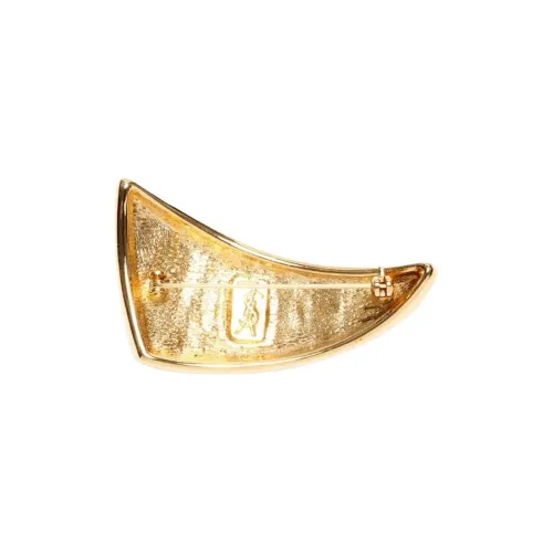 SAINT LAURENT Textured Brooch