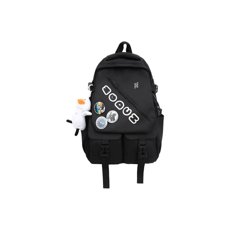 NOMK Nylon Backpack Handbag Unisex White/Black/Red/Blue-1