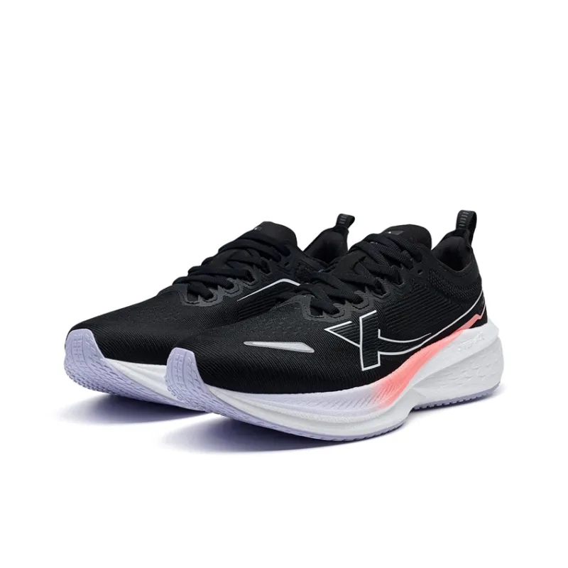 XTEP Five point Speed 2.0 Cushioning Low Top Long Distance Running Shoes Women's Black-2