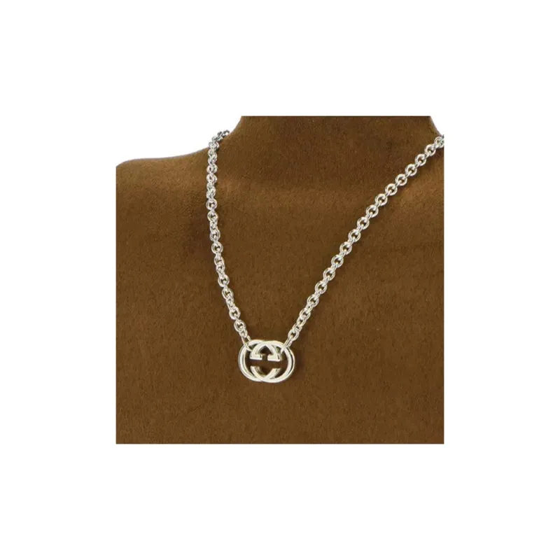 GUCCI GG 925 Sterling Silver Necklaces Unisex Silver-2