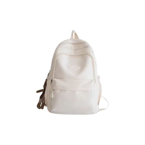 GOX Nylon Backpack Unisex White/Black/Red/Yellow/Green/Blue/Pink