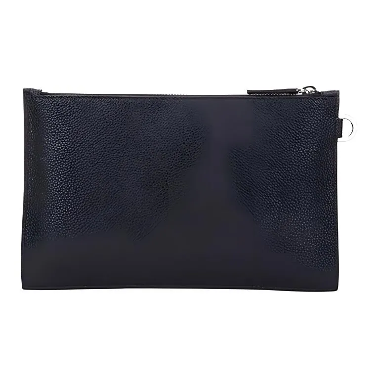 VERSACE Leather Coin Purse Commute Bag Clutch Backpack Unisex Black-2