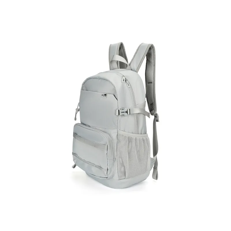 XTEP Nest Fabric Storage Backpack, Students Backpack Unisex Gray-1