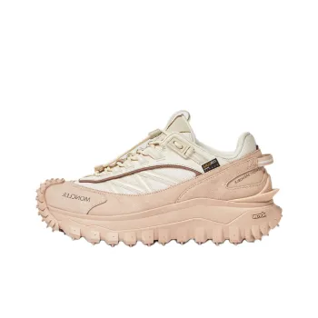 Moncler Trailgrip Low-Top Casual Shoes 4.5cm Women's White Pink
