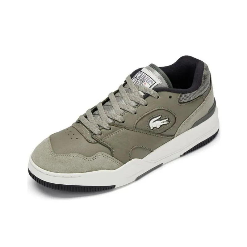 LACOSTE Anti Slip Wear Resistant Low Top Skateboard Shoes Men's Green-1