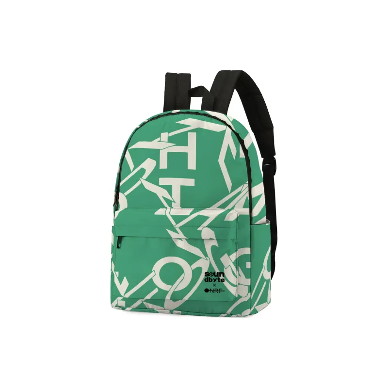 ONRF SOUNDBYTE Collaboration Polyester Backpack Unisex White-14