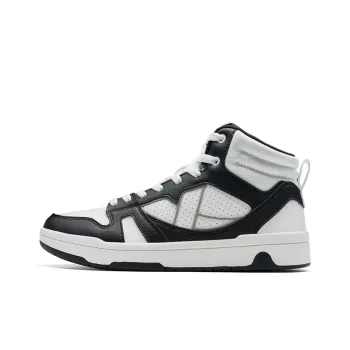 XTEP MAXX LITE Wear Resistant High Top Skateboard Shoes Women's White/Black