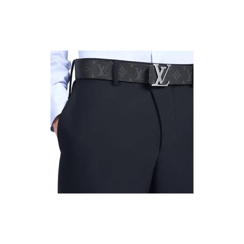 Louis Vuitton Initiales Belt Monogram Eclipse Male Black/Gray-3