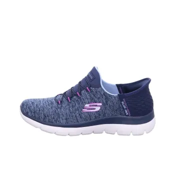 Skechers Summits Anti Slip Wear Resistant Low Top Casual Shoes Women's Marine Blue