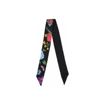 GUCCI Silk Scarves Women's Black