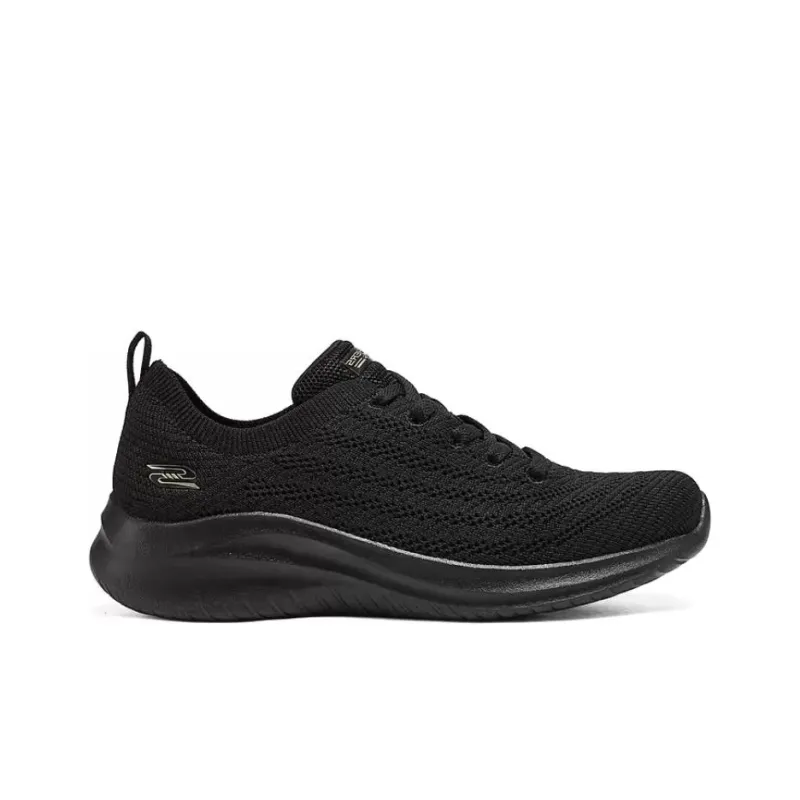 Skechers Vapor Foam Abrasion Resistant Breathable Low Top Casual Running Shoes Women's Black-1