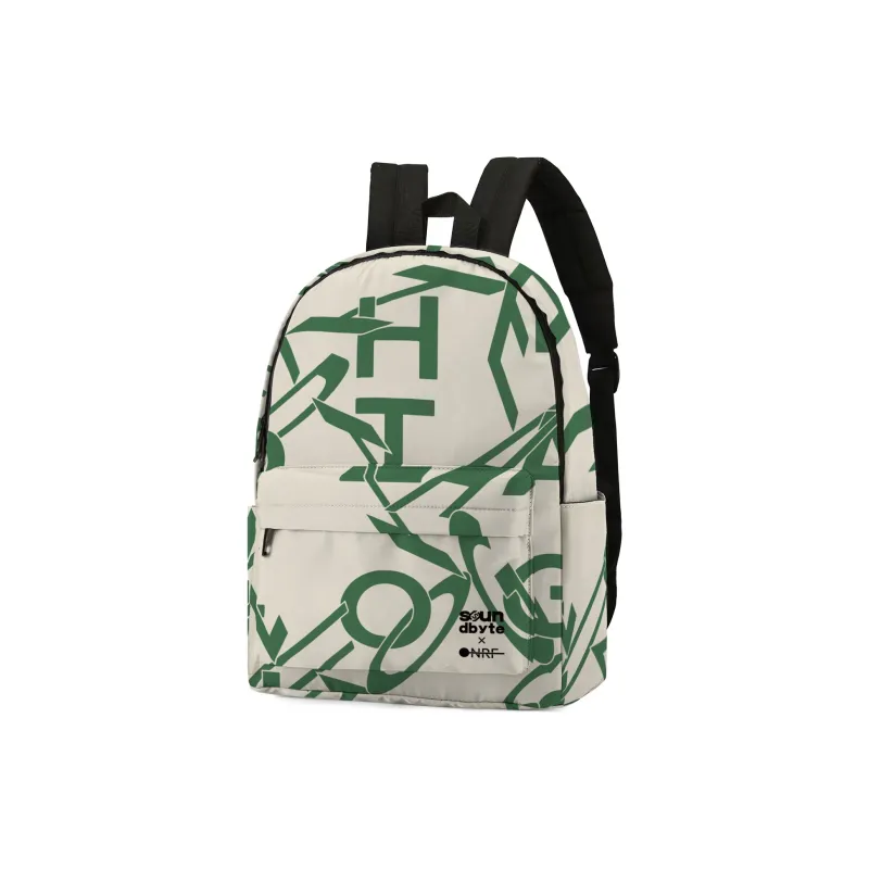 ONRF SOUNDBYTE Collaboration Polyester Backpack Unisex White-25