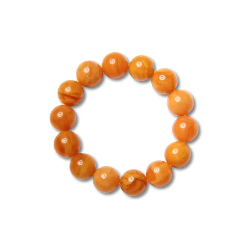 The Call Of The Heart Amber Beeswax Fine Jade Bracelets Unisex-1