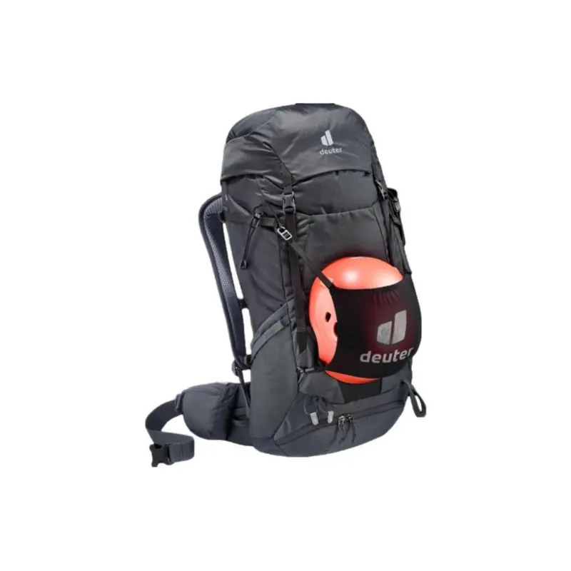 DEUTER 600 D Polyester Yarn Outdoor Hiking Bag Backpacks Unisex Black With Stone Ink-5
