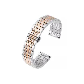 FZRT ARMANI Compatibility Watch Band AR1925/11244 Ferris Wheel, Full Rose Gold 14mm Stainless Steel Material