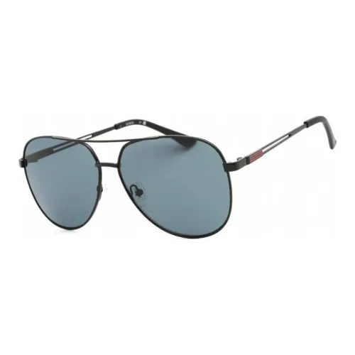 guess HWSG83 Metal Aviator Sunglasses Men's Black