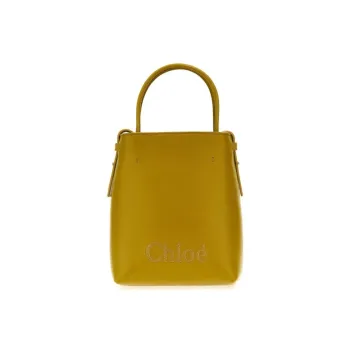 Chloe Calfskin Tote Bag Shopping Bag Handbag Shoulder Bag Crossbody Bag Mini Women's Yellow Green