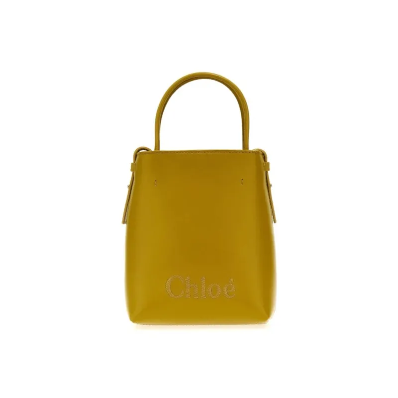 Chloe Calfskin Tote Bag Shopping Bag Handbag Shoulder Bag Crossbody Bag Mini Women's Yellow Green-0