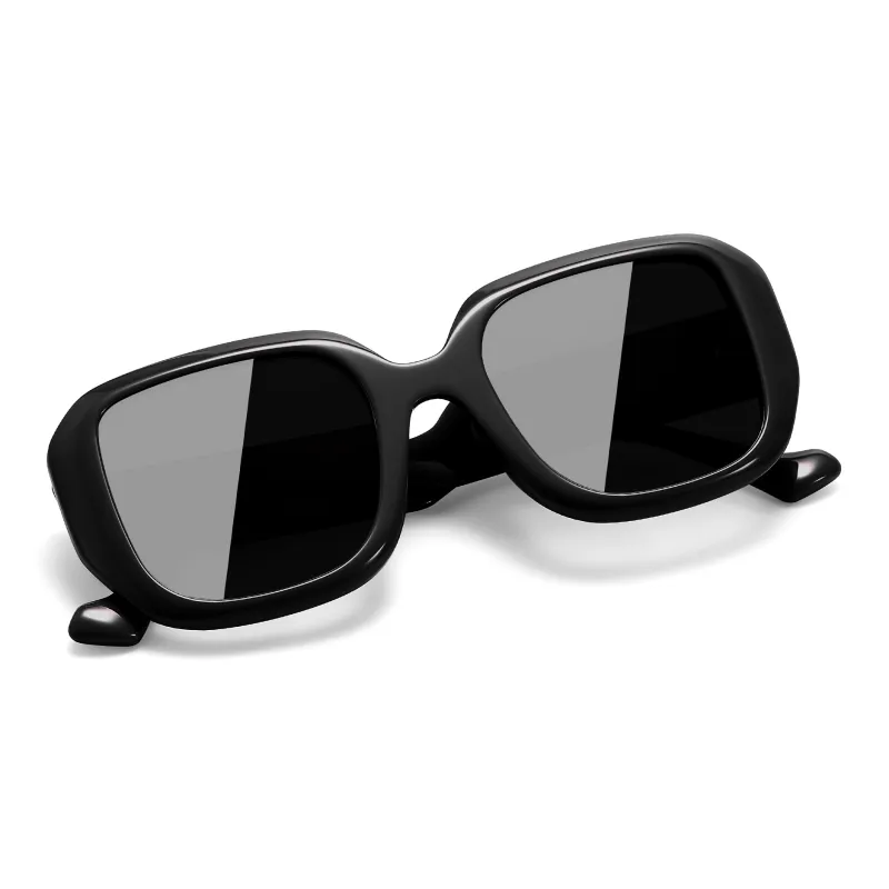 SUYAN Plate Frame Square Sunglasses Unisex-2