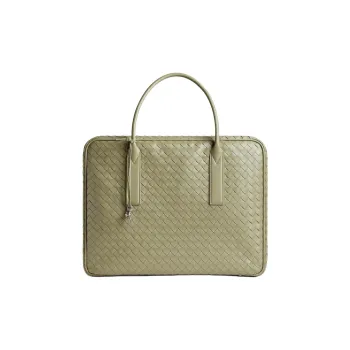 Bottega Veneta Leather Handbag Tubas Men's Travertine
