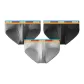 Rainbow Waist 30 Degrees Gray (Light Heather Gray)+Rainbow Waist 70 Degrees Gray (Dark Heather Gray)+Rainbow Waist 90 Degrees Gray (Black Heather Gray)