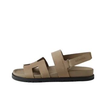 HERMES Genius Strap Sandals Women's Sandy Beige
