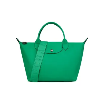 LONGCHAMP Cow Leather Handbag Shoulder Bag Crossbody Bag Women's Green