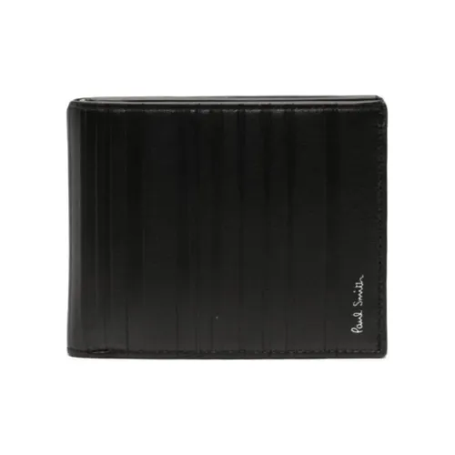 Paul Smith Shadow-Stripe Leather Bi-fold Wallet