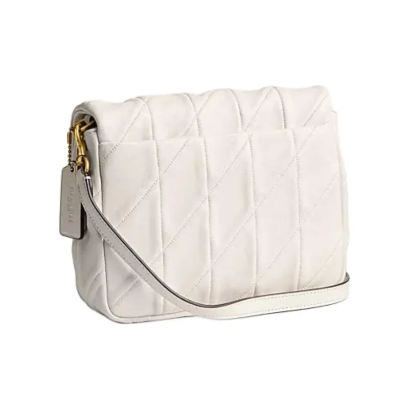 COACH Sheepskin Crossbody Bag, Shoulder Bag Trumpets Women's Chalk White-1