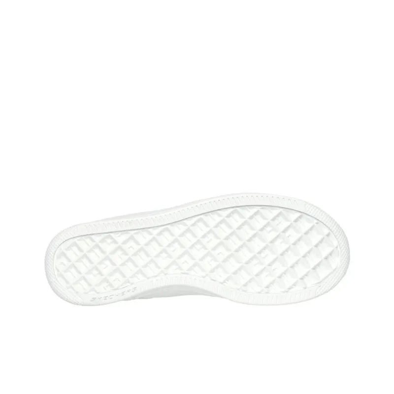 Skechers Sport Court 92 Anti Slip Wear Resistant Low Top Skateboard Shoes Women's White-4