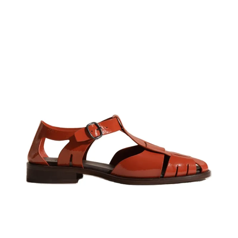 Hereu Pesca Roman Sandals Women's Red Black-1