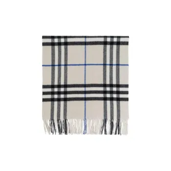 Burberry Wide Check Cashmere Scarf