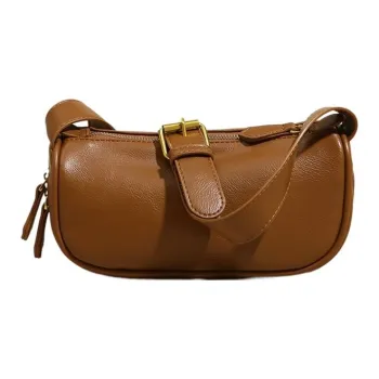 Carksky PU Shoulder Bag Crossbody Bag Women's Brown/Black/White