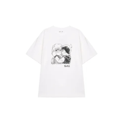 UNIQLO Detective Conan Co-branded T-Shirts Unisex White