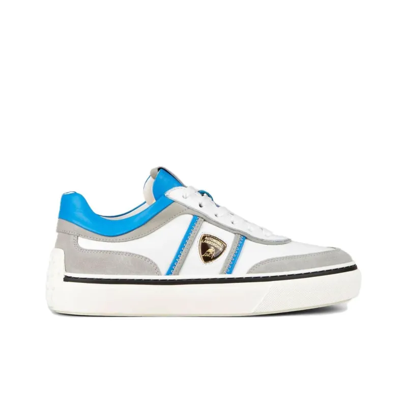 AUTOMOBILI LAMBORGHINI x TOD'S Low-Top Skateboard Shoes Women's Gray Blue-1