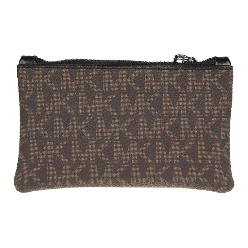 MICHAEL KORS PVC With Polyester Clutch Men's Brown-1