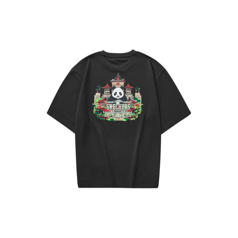 Skechers Sports Life Collection T Shirt Unisex Carbon Black-1