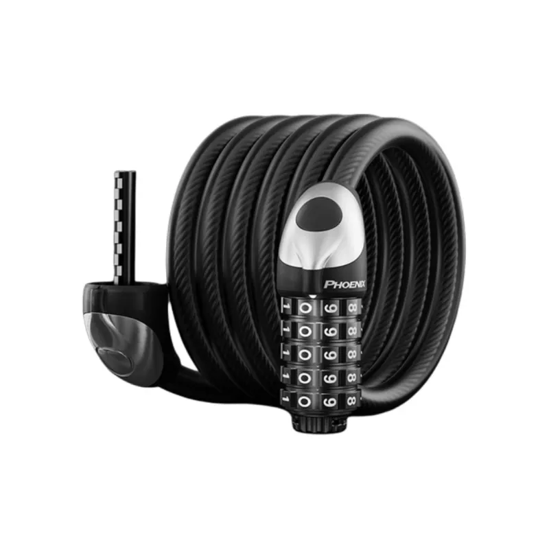 PHOENIX Bicycle Locks Zinc Alloy Burglar-Resistant Cable Lock-9