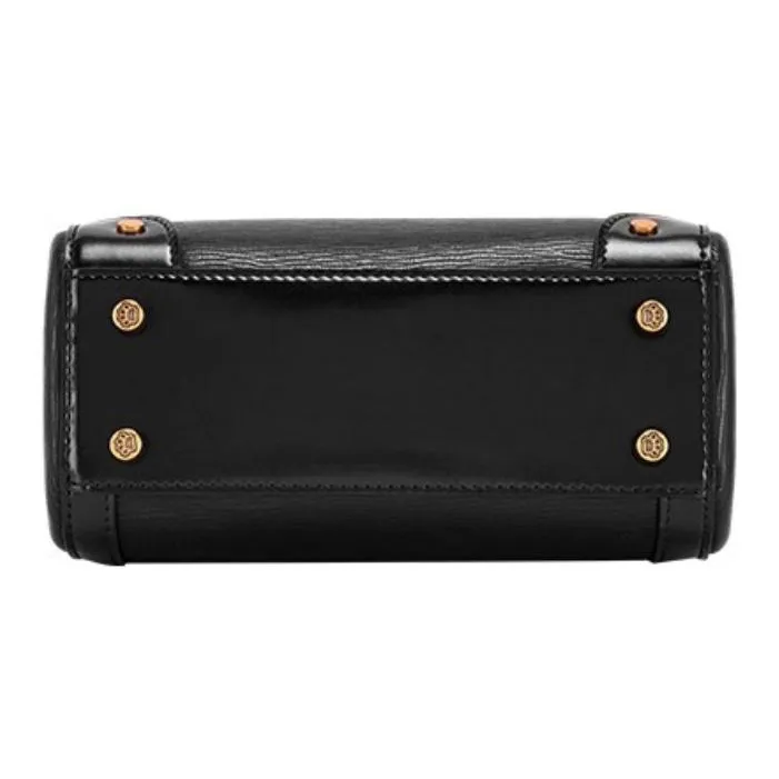 Hush Puppies Cow Leather One Shoulder Handbag Regular Women's Black/Green-4