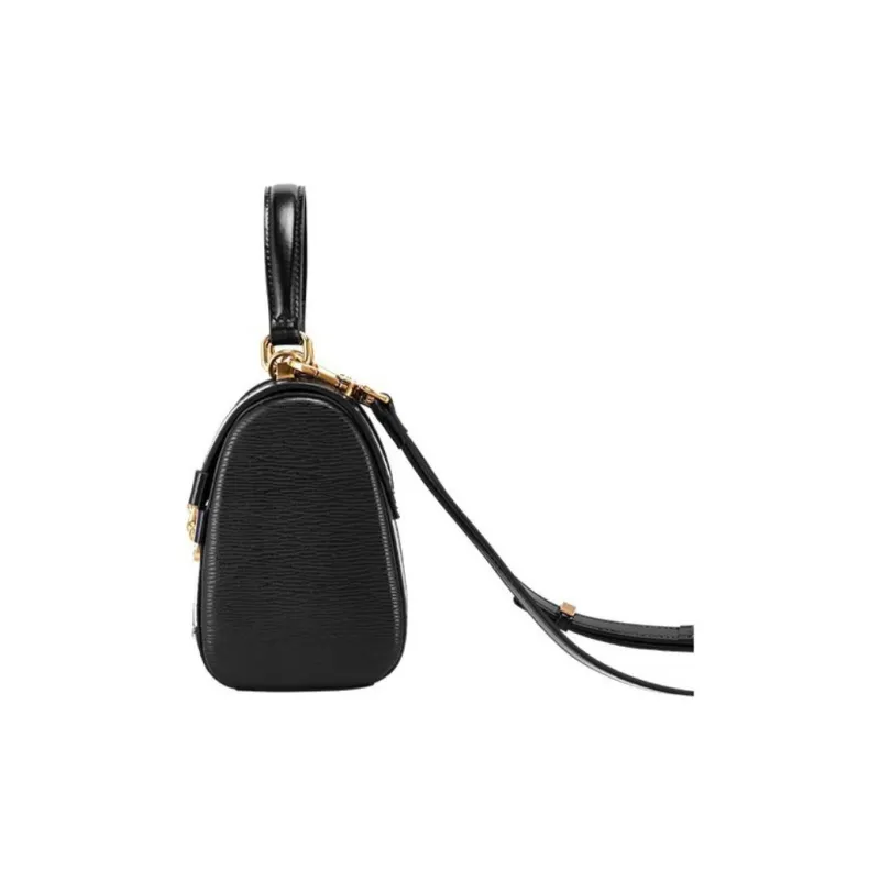 Hush Puppies Cow Leather One Shoulder Handbag Regular Women's Black/Green-3