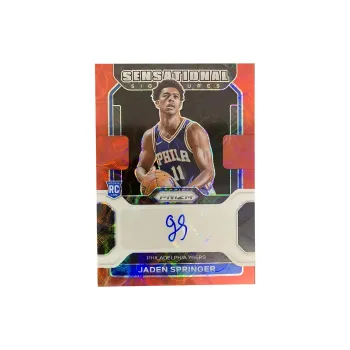 PANINI 2021 22 PRIZM RC Rising Stars Springer Red Refractor Signature Card Player Card Product Access Sports Cards 1 Pc