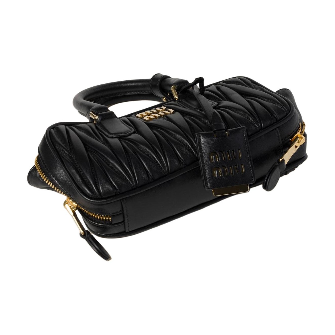 ショルダーバッグ・ポシェット MIU MIU Arcadie leather shoulder bag Nero MIU MIU Acardie Quilted Leather Shoulder Bag