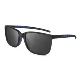 Black Lens with Blue Temples